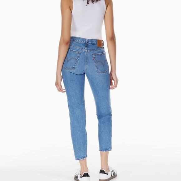 LEVI'S High Rise Wedgie Jeans Distressed 25 - Picture 3 of 13